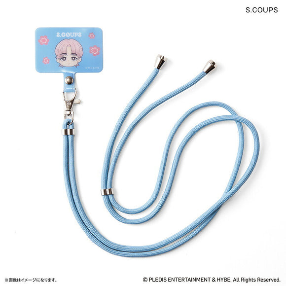 SEVENTEEN グッズ 通販 PetiTEEN フォンタブストラップ S.COUPS エスクプス セブチ プチティーン スマホストラップ スマホショルダーストラップ スマホ ストラップ 斜めがけ 肩掛け