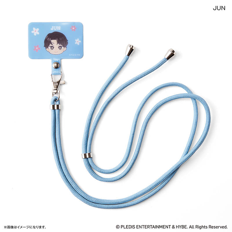 SEVENTEEN グッズ 通販 PetiTEEN フォンタブストラップ JUN ジュン セブチ プチティーン スマホストラップ スマホショルダーストラップ スマホ ストラップ 斜めがけ 肩掛け 首掛け 推し活