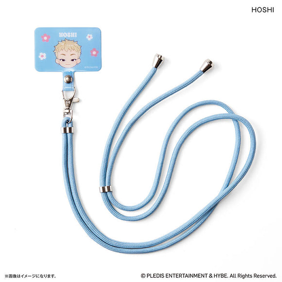 SEVENTEEN グッズ 通販 PetiTEEN フォンタブストラップ HOSHI ホシ セブチ プチティーン スマホストラップ スマホショルダーストラップ スマホ ストラップ 斜めがけ 肩掛け 首掛け 推し活