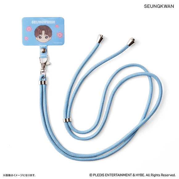 SEVENTEEN グッズ 通販 PetiTEEN フォンタブストラップ SEUNGKWAN スングァン セブチ プチティーン スマホストラップ スマホショルダーストラップ スマホ ストラップ 斜めがけ 肩掛け