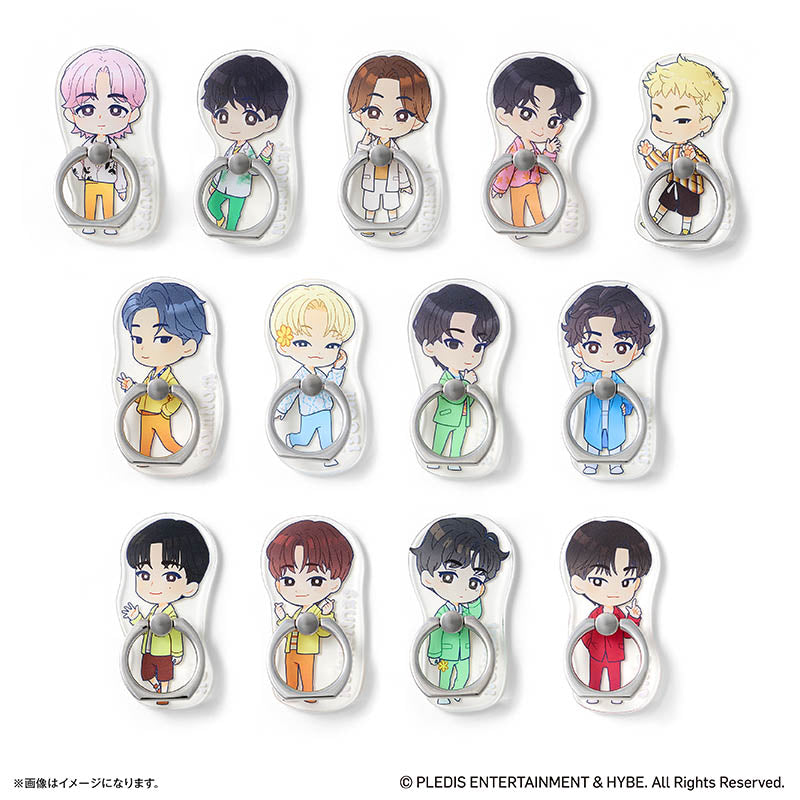 SEVENTEEN グッズ 通販 PetiTEEN スマホリング JEONGHAN ジョンハン セブチ プチティーン ホールドリング スマホスタンド スマホ リング スタンド 片手操作 動画視聴 推し活グッズ