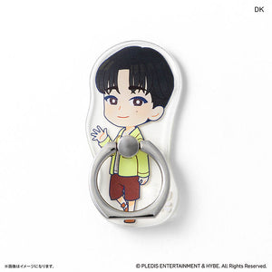 SEVENTEEN グッズ 通販 PetiTEEN スマホリング DK ドギョム セブチ プチティーン ホールドリング スマホスタンド スマホ リング スタンド 片手操作 動画視聴 推し活グッズ かわいい