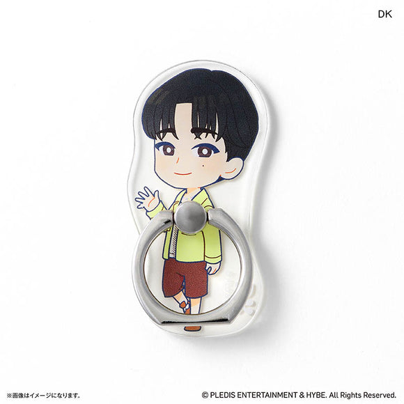 SEVENTEEN グッズ 通販 PetiTEEN スマホリング DK ドギョム セブチ プチティーン ホールドリング スマホスタンド スマホ リング スタンド 片手操作 動画視聴 推し活グッズ かわいい