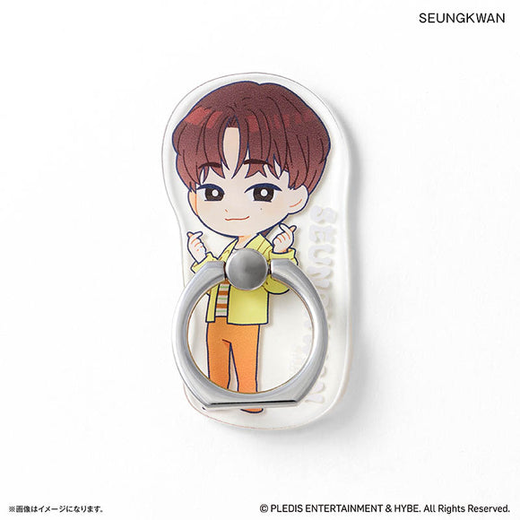 SEVENTEEN グッズ 通販 PetiTEEN スマホリング SEUNGKWAN スングァン セブチ プチティーン ホールドリング スマホスタンド スマホ リング スタンド 片手操作 動画視聴 推し活グッズ