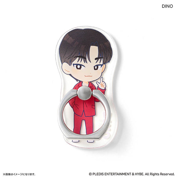 SEVENTEEN グッズ 通販 PetiTEEN スマホリング DINO ディノ セブチ プチティーン ホールドリング スマホスタンド スマホ リング スタンド 片手操作 動画視聴 推し活グッズ かわいい