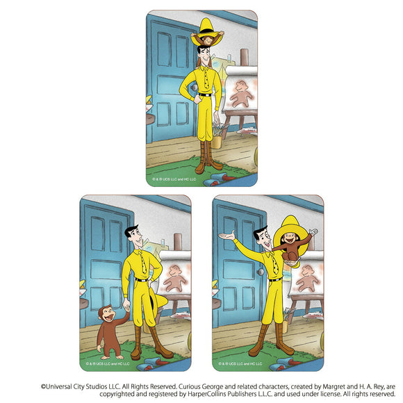 おさるのジョージ グッズ 通販 Curious George ステッカー まじかる百貨店ステッカー 4947864052751 おさるのジョージ03 シール ステッカーシール スマホ裏 絵本キャラクター かわいい