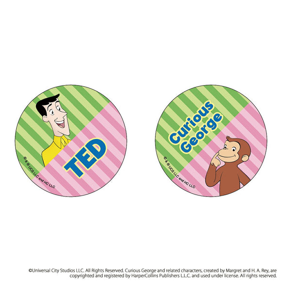 おさるのジョージ グッズ 通販 Curious George 缶バッジ まじかる百貨店缶バッジ 4947864052850 おさるのジョージ03 缶バッチ カンバッジ カンバッチ キャラクター かわいい おしゃれ