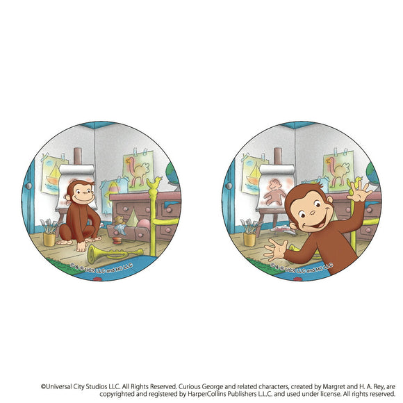 おさるのジョージ グッズ 通販 Curious George 缶バッジ まじかる百貨店缶バッジ 4947864052867 おさるのジョージ04 缶バッチ カンバッジ カンバッチ キャラクター かわいい おしゃれ