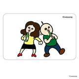 パンパンくんの日常 グッズ 通販 ぱんぱんくん 韓国 クリアカード まじかる百貨店クリアカード 4947864071363 オクジ スマホ裏 スマートフォン 透明 カード かわいい 可愛い カワイイ