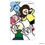 パンパンくんの日常 グッズ 通販 ぱんぱんくん 韓国 クリアカード まじかる百貨店クリアカード 4947864071370 全員 スマホ裏 スマートフォン 透明 カード かわいい 可愛い カワイイ