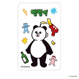 パンパンくんの日常 グッズ 通販 ぱんぱんくん 韓国 まじかる百貨店クリアカード 4947864071387 パンパンくん スマホ裏 スマートフォン 透明 カード かわいい 可愛い カワイイ