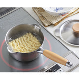 ミルクパン ih対応 通販 日本製 ステンレス ガス火対応 両口鍋 16cm 片手鍋 調理器具 おしゃれ オシャレシンプル ステンレスミルクパン 片手 調理ツール キッチン かわいい ゆでる 茹でる