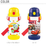 ダイレクトボトル キャラクター 480ml SKATER スケーター  通販 直飲み ワンプッシュ 子供用 キッズ こども キャラクターグッズ いないいないばぁっ カーズ トイストーリー