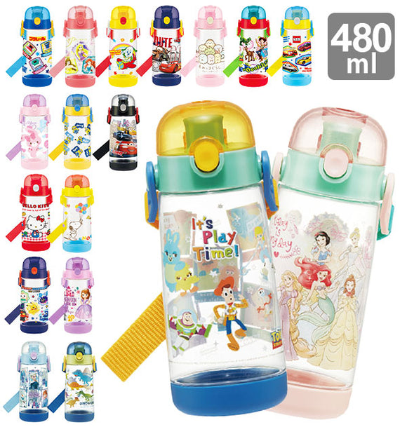 ダイレクトボトル キャラクター 480ml SKATER スケーター  通販 直飲み ワンプッシュ 子供用 キッズ こども キャラクターグッズ いないいないばぁっ カーズ トイストーリー