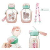 水筒 ストロー 子供 通販 クリアボトル ストローボトル ワンプッシュ 約 500ml 530ml 女の子 男の子 子ども キッズ キャラクター グッズ おしゃれ かわいい スケーター SKATER PDSH6DX