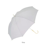 長傘 雨傘 レディース 通販 晴雨兼用傘 niftycolors 晴雨兼用 傘 UVカット 90％以上 日傘 撥水 超撥水 大きめ 60cm 軽い 軽量 手開き おしゃれ 大人 かわいい シンプル 無地 女性 Peach