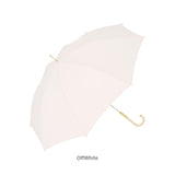 長傘 雨傘 レディース 通販 晴雨兼用傘 niftycolors 晴雨兼用 傘 UVカット 90％以上 日傘 撥水 超撥水 大きめ 60cm 軽い 軽量 手開き おしゃれ 大人 かわいい シンプル 無地 女性 Peach