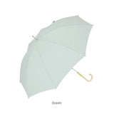 長傘 雨傘 レディース 通販 晴雨兼用傘 niftycolors 晴雨兼用 傘 UVカット 90％以上 日傘 撥水 超撥水 大きめ 60cm 軽い 軽量 手開き おしゃれ 大人 かわいい シンプル 無地 女性 Peach