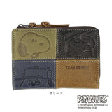PEANUTS ピーナッツ 二つ折り財布 通販 財布 お財布 おさいふ ウォレット 折り財布 サイフ 2つ折り ミニ財布 短財布 牛革 本革 レザー ファスナー お札入れ 小銭入れ カード入れ かわいい