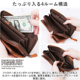 PEANUTS ピーナッツ 長財布 73461 通販 財布 お財布 さいふ サイフ ロングウォレット ウォレット カード入れ コイン入れ 札入れ ラウンドファスナー キャラクター 本革 牛革 レディース