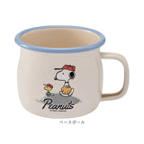 ホーロー マグカップ 日本製 通販 豊琺瑯 SNJ-243 ホーローマグカップ カップ コップ スヌーピー グッズ PEANUTS ピーナッツ グリーンフィールド 約 380ml 琺瑯 かわいい おしゃれ