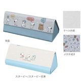 メガネケース おしゃれ 通販 大人 かわいい キャラクター ムーミン スヌーピー 眼鏡ケース めがねケース 折りたたみ スリム コンパクト クロス付き 眼鏡 メガネ めがね ケース