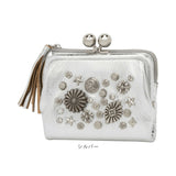 ペルケ がま口 財布 80-06-00100 通販 二つ折り財布 がま口財布 がまぐち財布 折りたたみ財布 折り財布 お財布 マルチスタッズがま口二つ折りウォレット ブランド perche かわいい