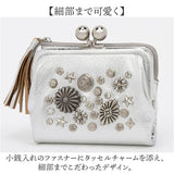 ペルケ がま口 財布 80-06-00100 通販 二つ折り財布 がま口財布 がまぐち財布 折りたたみ財布 折り財布 お財布 マルチスタッズがま口二つ折りウォレット ブランド perche かわいい