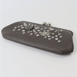 ペルケ がま口 財布 80-06-00101 通販 長財布 ロングウォレット がま口財布 がまぐち長財布 がまぐち財布 お財布 マルチスタッズがま口ロングウォレット ブランド perche かわいい