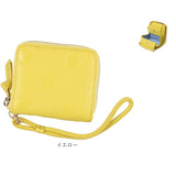 perche ペルケ 財布 80-06-00120 通販 ドット型押しパームフィットストラップウォレット 二つ折り財布 二折 小銭入れ有 本革 ミニ財布 折財布 レディース 折り財布 ラウンドファスナー