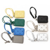 ペルケ ウォレットショルダー perche 80-06-00140 通販 お財布 財布 ドット刺繍 スマホ ストラップホルダー シート 小銭入れ ミニ財布 サイフ 革 レザー レディース ハンドストラップ