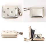 ペルケ ウォレットショルダー perche 80-06-00140 通販 お財布 財布 ドット刺繍 スマホ ストラップホルダー シート 小銭入れ ミニ財布 サイフ 革 レザー レディース ハンドストラップ