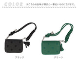 ペルケ ウォレットショルダー perche 80-06-00140 通販 お財布 財布 ドット刺繍 スマホ ストラップホルダー シート 小銭入れ ミニ財布 サイフ 革 レザー レディース ハンドストラップ