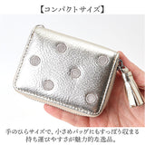 ペルケ ウォレットショルダー perche 80-06-00140 通販 お財布 財布 ドット刺繍 スマホ ストラップホルダー シート 小銭入れ ミニ財布 サイフ 革 レザー レディース ハンドストラップ