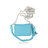 ペルケ ウォレットショルダー perche 08-06-03914 通販 お財布 財布 ドット型押し スマホ ストラップホルダー シート 小銭入れ ミニ財布 サイフ 革 レザー レディース ハンドストラップ