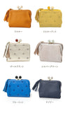 ペルケ perche 財布 通販 二つ折り財布 折り財布 折財布 アクリル玉 2つ折りガマ口 がま口財布 ミニウォレット ミニ財布 サイフ さいふ 革 レザー コンパクト かわいい おしゃれ 大人