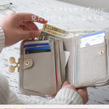 ペルケ perche 財布 通販 二つ折り財布 折り財布 折財布 アクリル玉 2つ折りガマ口 がま口財布 ミニウォレット ミニ財布 サイフ さいふ 革 レザー コンパクト かわいい おしゃれ 大人