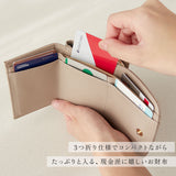 ペルケ perche 財布 通販 三つ折り財布 折り財布 折財布 アクリル玉 三つ折りウォレット がま口財布 ミニウォレット ミニ財布 サイフ さいふ 革 レザー コンパクト かわいい おしゃれ