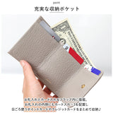 ペルケ perche 財布 通販 三つ折り財布 折り財布 折財布 アクリル玉 三つ折りウォレット がま口財布 ミニウォレット ミニ財布 サイフ さいふ 革 レザー コンパクト かわいい おしゃれ