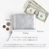 ペルケ 財布 perche 08-06-03730 通販 二つ折り財布 ブランド 二つ折り 折財布 お財布 レディース ラウンドファスナー おしゃれ シンプル 型押し ドット 水玉 きれいめ