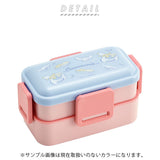 ドーム型 弁当箱 2段 通販 女子 大人 食洗機対応 レンジ対応 ランチボックス おしゃれ お弁当箱 高校生 中学生 小学生 4点ロック 密封式 入れ子式 コンパクト ふわっと弁当箱 SKATER