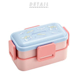 ドーム型 弁当箱 2段 通販 女子 大人 食洗機対応 レンジ対応 ランチボックス おしゃれ お弁当箱 高校生 中学生 小学生 4点ロック 密封式 入れ子式 コンパクト ふわっと弁当箱 SKATER