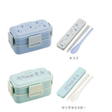 Skater スケーター 弁当箱 2段 コンビセット キャラクター 通販 ランチボックス 保冷 保温 弁当 600ml ふわっと弁当箱 食洗機 電子レンジ レンジ おはし お箸 セット スプーン 箸