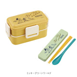 Skater スケーター 弁当箱 2段 コンビセット キャラクター 通販 ランチボックス 弁当 600ml ふわっと弁当箱 食洗機 電子レンジ レンジ おはし お箸 セット スプーン 箸 箸ケース かわいい