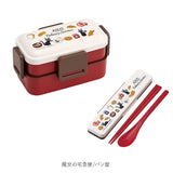 Skater スケーター 弁当箱 2段 コンビセット キャラクター 通販 ランチボックス 弁当 600ml ふわっと弁当箱 食洗機 電子レンジ レンジ おはし お箸 セット スプーン 箸 箸ケース かわいい