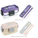 弁当箱 箸 セット 通販 日本製 skater PFLW4 お弁当箱 2段 ランチボックス 二段 600ml コンビセット カトラリーセット おはしセット お箸セット ふわっと弁当箱 食洗機対応
