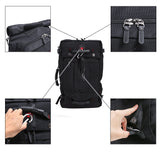 リュック 大容量 通販 通学 ボックス型 メンズ おしゃれ 修学旅行 林間学校 旅行 海外旅行用 2way 50L 大型 バックパック ボストンバッグ 手提げ シンプル