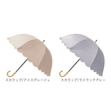pink trick ピンクトリック 長傘 晴雨兼用 通販 晴雨兼用傘 雨傘 日傘 レディース傘 傘 かさ カサ フリル傘 日よけ 日除け フリル かわいい 可愛い アンブレラ 完全遮光 親骨50cm 女性