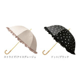 pink trick ピンクトリック 長傘 晴雨兼用 通販 晴雨兼用傘 雨傘 日傘 レディース傘 傘 かさ カサ フリル傘 日よけ 日除け フリル かわいい 可愛い アンブレラ 完全遮光 親骨50cm 女性