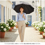 pink trick ピンクトリック 長傘 晴雨兼用 通販 晴雨兼用傘 雨傘 日傘 レディース傘 傘 かさ カサ フリル傘 日よけ 日除け フリル かわいい 可愛い アンブレラ 完全遮光 親骨50cm 女性